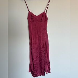 Free People Raspberry Slip Dress
